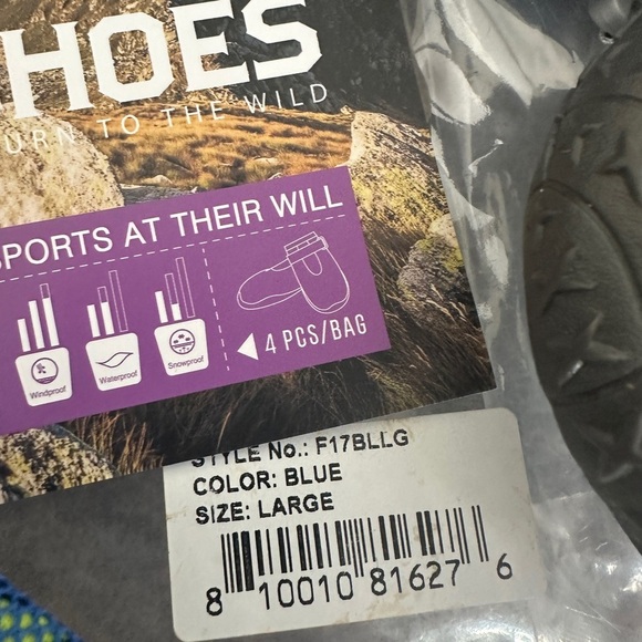 New In Package Large Outdoors Helios Dog Shoes - Picture 4 of 7